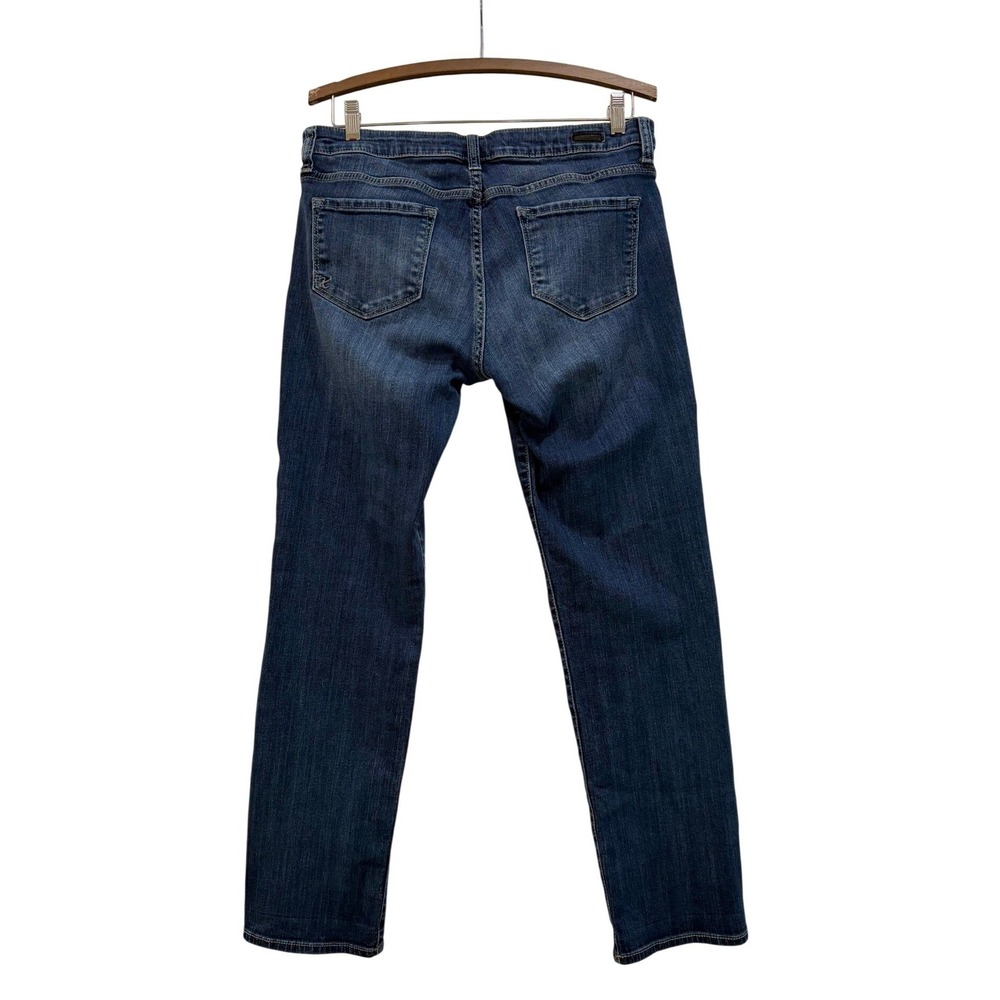Kut from the Kloth Catherine Boyfriend Jeans Medium Wash Distressed Size 8 - Picture 2 of 10